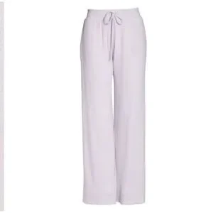 Socialite Pants Jumpsuits Socialite Waffle Wide Leg Lounge Pants Purple Small Poshmark